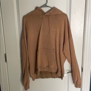 Good For Nothing sand colored hoodie